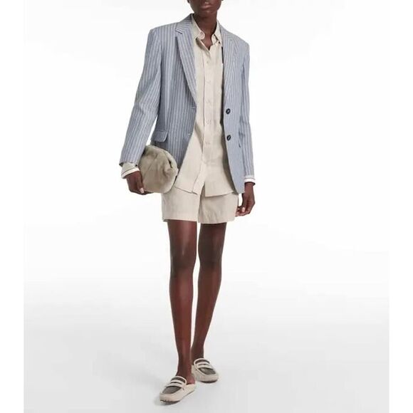 Brunello Cucinelli Monili Suede Driving Mules Beige 40 - Picture 4 of 4